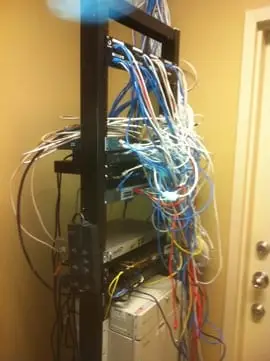 Avant l'installation de cablage informatique